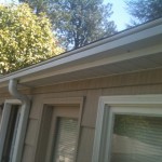 If you have leafguard gutter guards you should keep them clean as they will work better. We can help with that see photos gutter cleaning pressure washing done right.