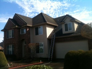 WE do Tile roof cleaning as well. Tile roof cleaning portland oregon. Better photos coming soon.