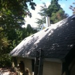 JNR Industries roof cleaning on weekends.  Some good before and after photos of some Low PSI washing on roofs.