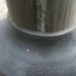 Roof cleaning and roof repair before and after photo of the day.  Roof leak repairs as well as a pristine new looking roof!